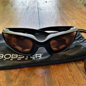 Bobster Foamerz 2 Black and Brown Shooting/ Motorcycle Sunglasses